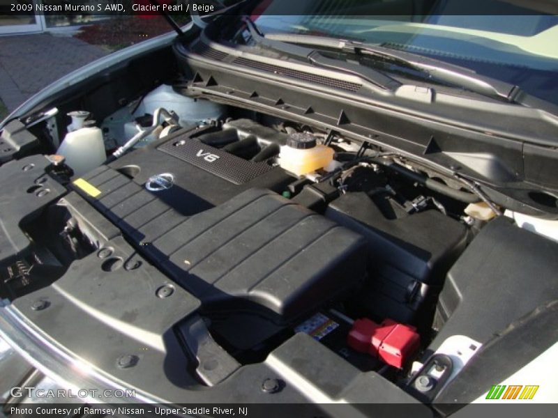 Glacier Pearl / Beige 2009 Nissan Murano S AWD