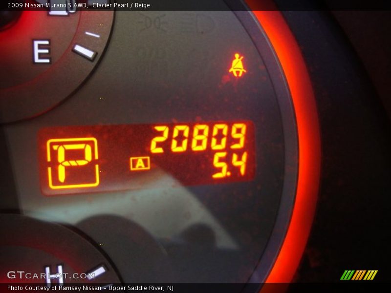 Glacier Pearl / Beige 2009 Nissan Murano S AWD