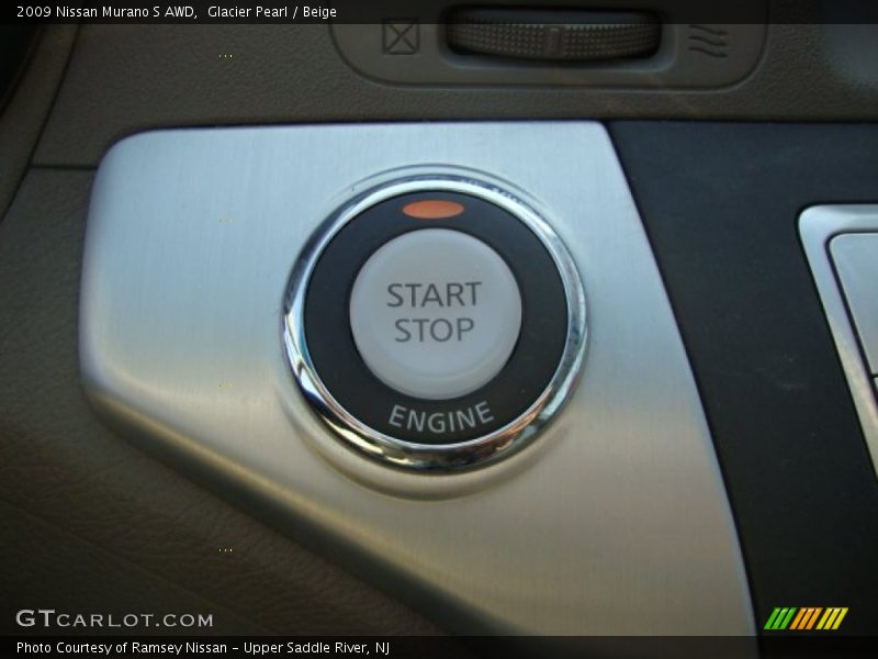 Glacier Pearl / Beige 2009 Nissan Murano S AWD
