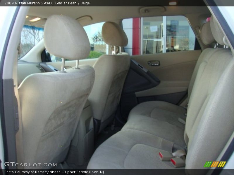 Glacier Pearl / Beige 2009 Nissan Murano S AWD