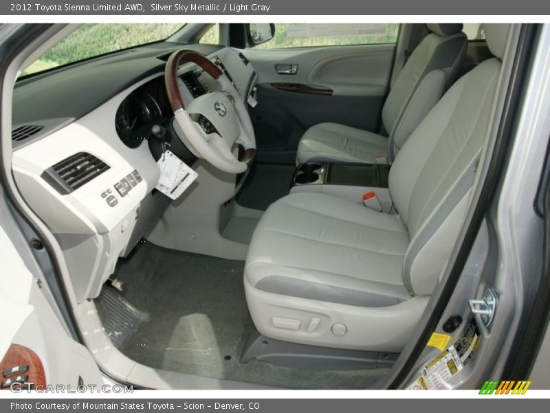 Silver Sky Metallic / Light Gray 2012 Toyota Sienna Limited AWD