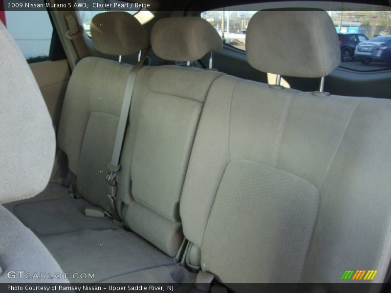 Glacier Pearl / Beige 2009 Nissan Murano S AWD