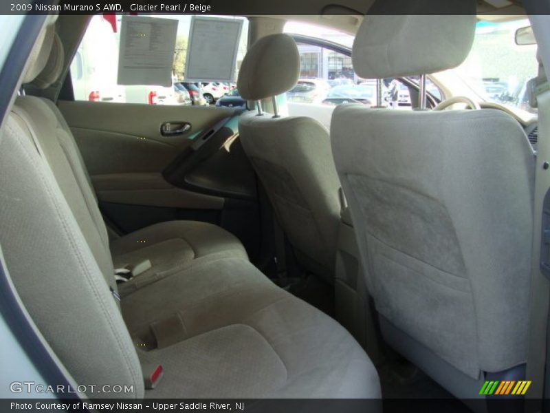 Glacier Pearl / Beige 2009 Nissan Murano S AWD