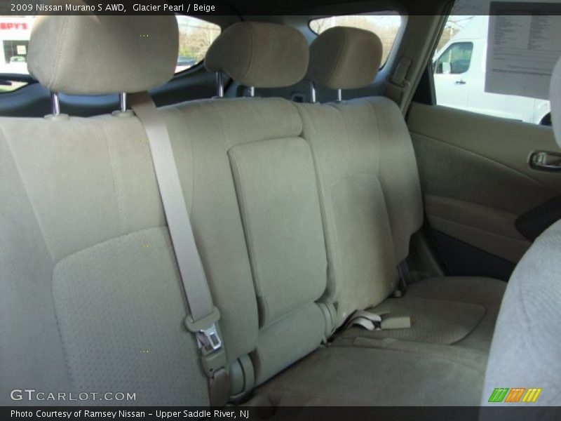 Glacier Pearl / Beige 2009 Nissan Murano S AWD