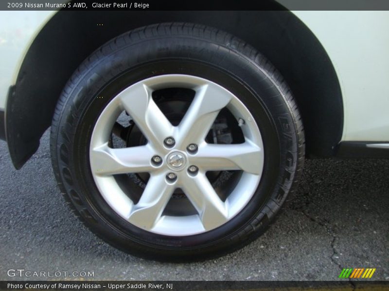 Glacier Pearl / Beige 2009 Nissan Murano S AWD