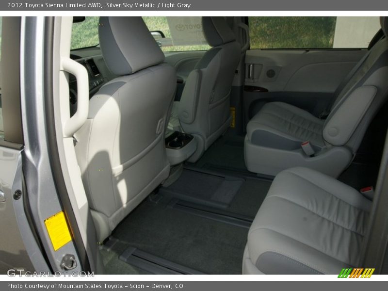 Silver Sky Metallic / Light Gray 2012 Toyota Sienna Limited AWD