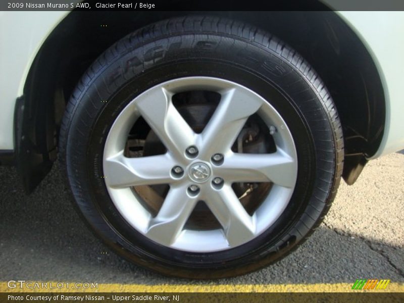 Glacier Pearl / Beige 2009 Nissan Murano S AWD