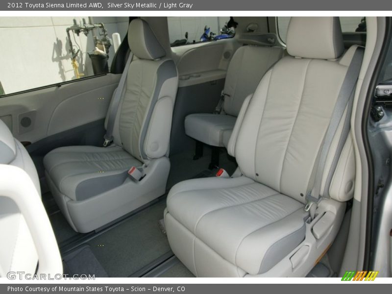 Silver Sky Metallic / Light Gray 2012 Toyota Sienna Limited AWD