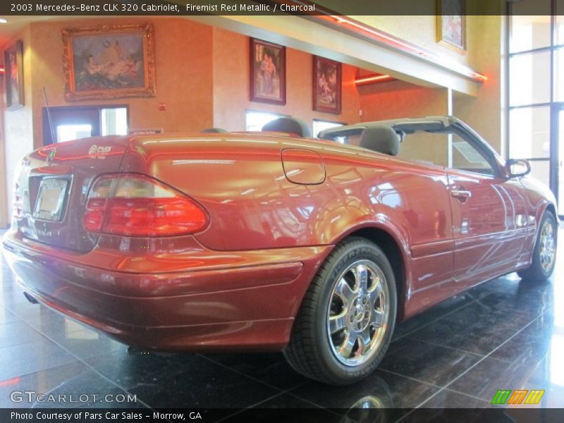 Firemist Red Metallic / Charcoal 2003 Mercedes-Benz CLK 320 Cabriolet