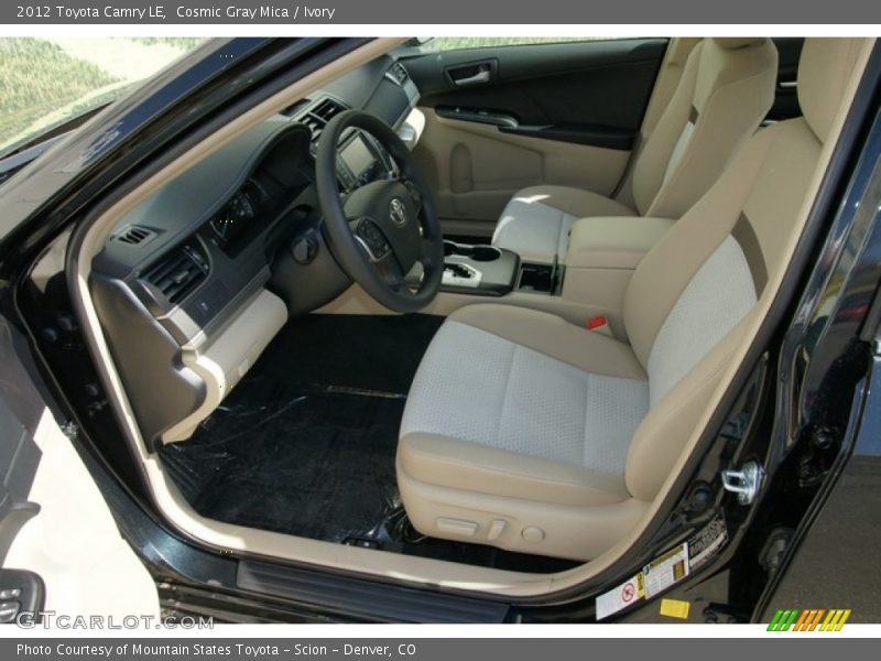 Cosmic Gray Mica / Ivory 2012 Toyota Camry LE