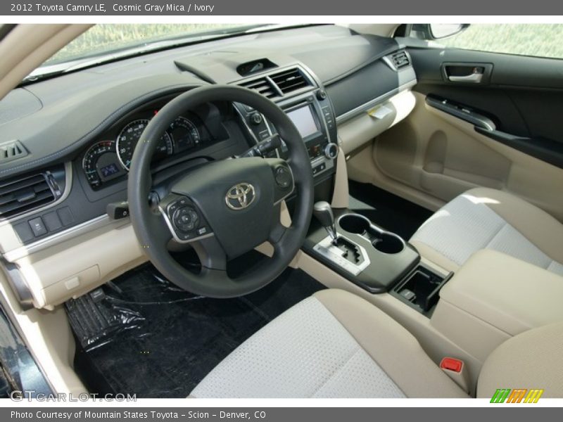 Cosmic Gray Mica / Ivory 2012 Toyota Camry LE
