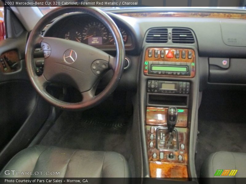 Firemist Red Metallic / Charcoal 2003 Mercedes-Benz CLK 320 Cabriolet