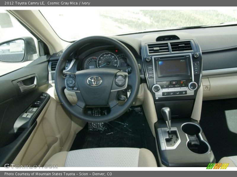 Cosmic Gray Mica / Ivory 2012 Toyota Camry LE