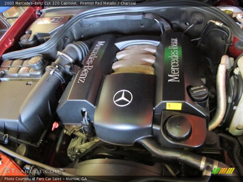 Firemist Red Metallic / Charcoal 2003 Mercedes-Benz CLK 320 Cabriolet
