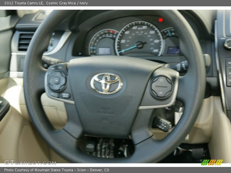 Cosmic Gray Mica / Ivory 2012 Toyota Camry LE