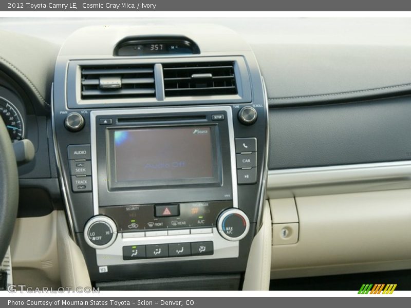 Cosmic Gray Mica / Ivory 2012 Toyota Camry LE