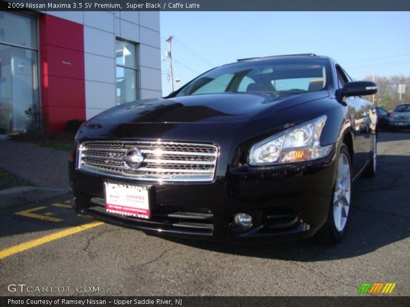 Super Black / Caffe Latte 2009 Nissan Maxima 3.5 SV Premium