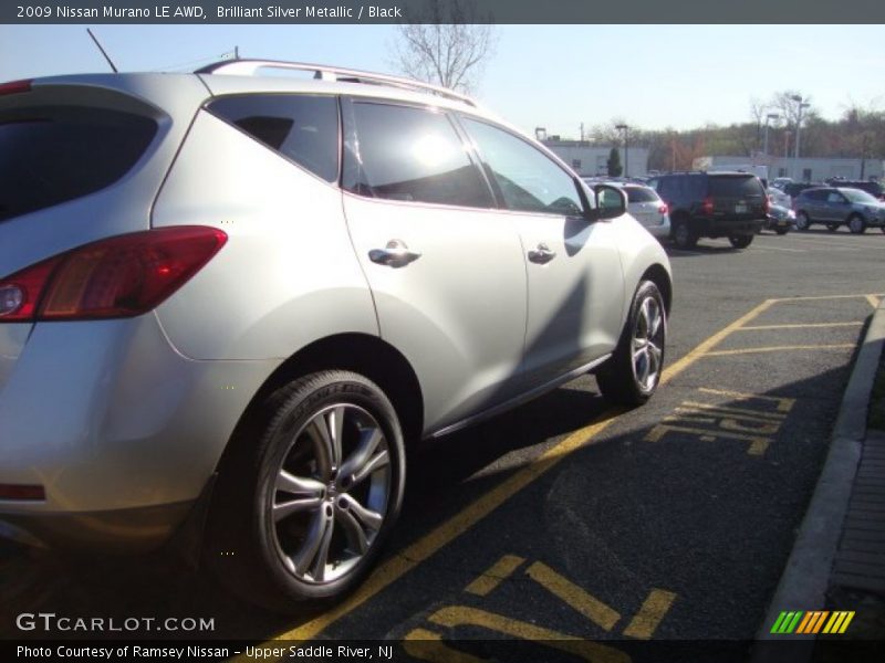 Brilliant Silver Metallic / Black 2009 Nissan Murano LE AWD