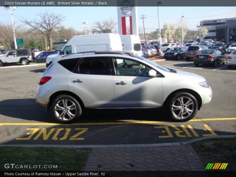 Brilliant Silver Metallic / Black 2009 Nissan Murano LE AWD