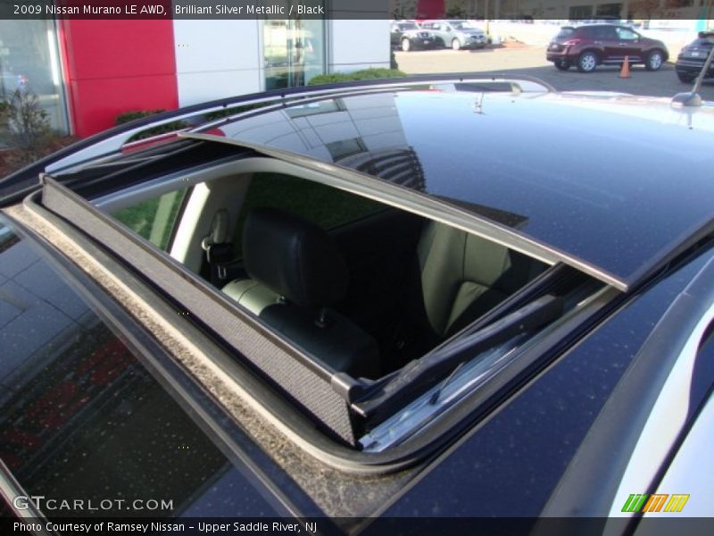 Brilliant Silver Metallic / Black 2009 Nissan Murano LE AWD
