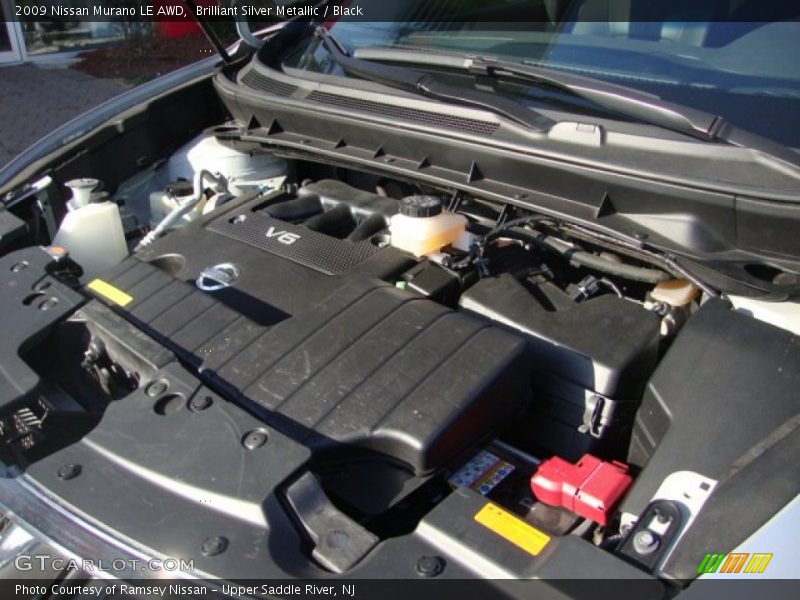 Brilliant Silver Metallic / Black 2009 Nissan Murano LE AWD