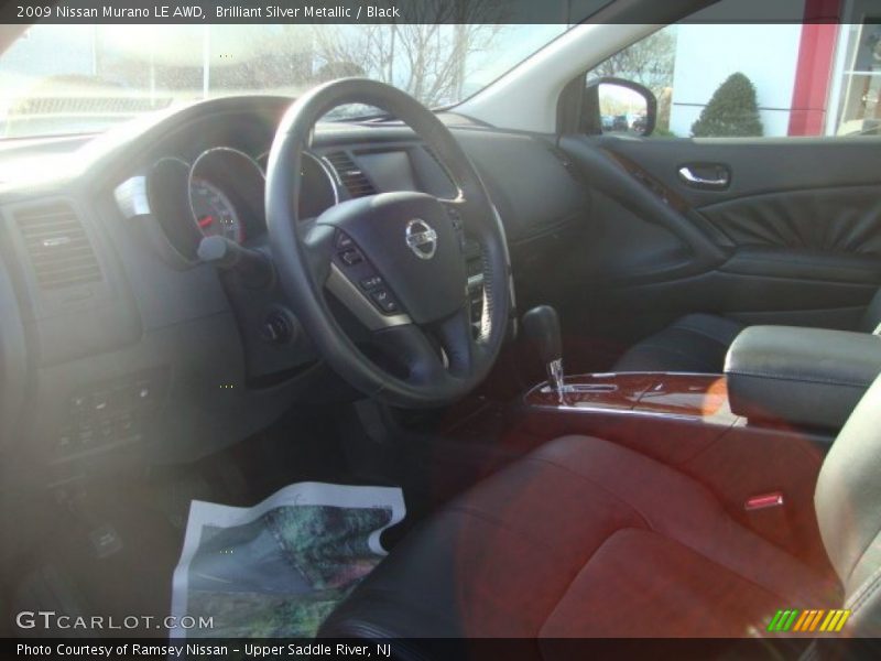 Brilliant Silver Metallic / Black 2009 Nissan Murano LE AWD