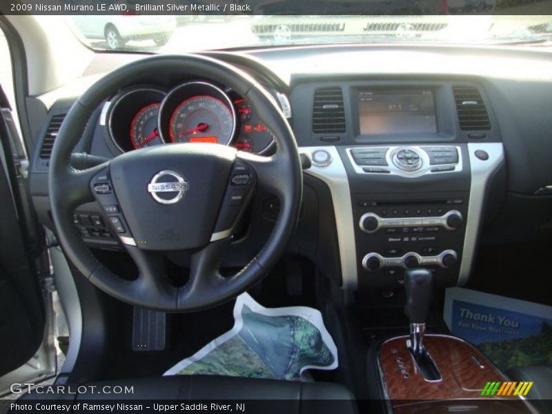 Brilliant Silver Metallic / Black 2009 Nissan Murano LE AWD