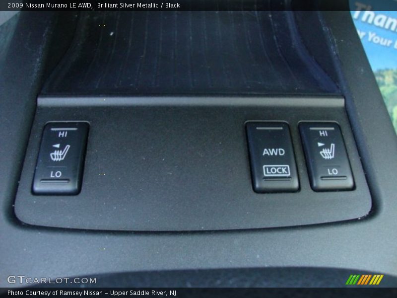 Brilliant Silver Metallic / Black 2009 Nissan Murano LE AWD
