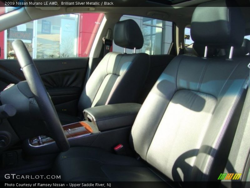 Brilliant Silver Metallic / Black 2009 Nissan Murano LE AWD