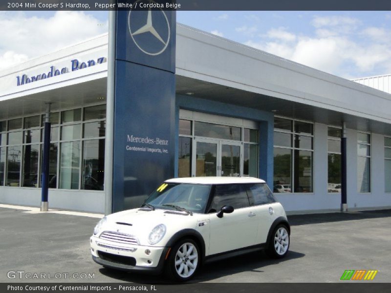 Pepper White / Cordoba Beige 2004 Mini Cooper S Hardtop