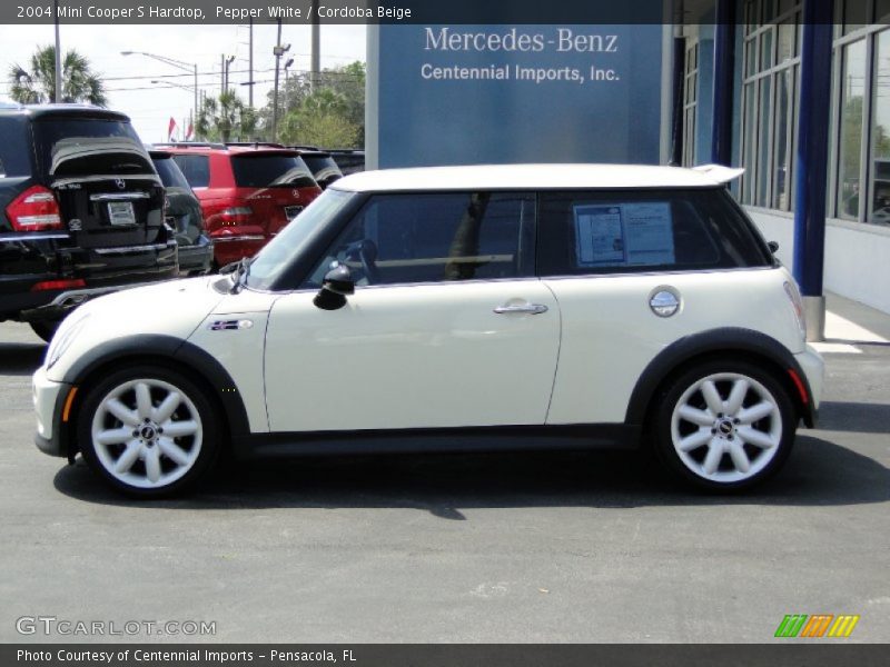 Pepper White / Cordoba Beige 2004 Mini Cooper S Hardtop