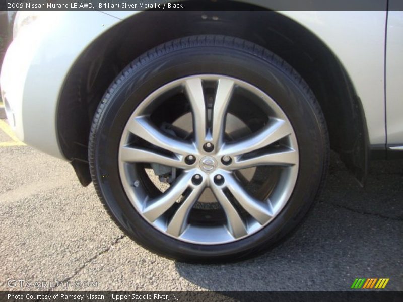 Brilliant Silver Metallic / Black 2009 Nissan Murano LE AWD