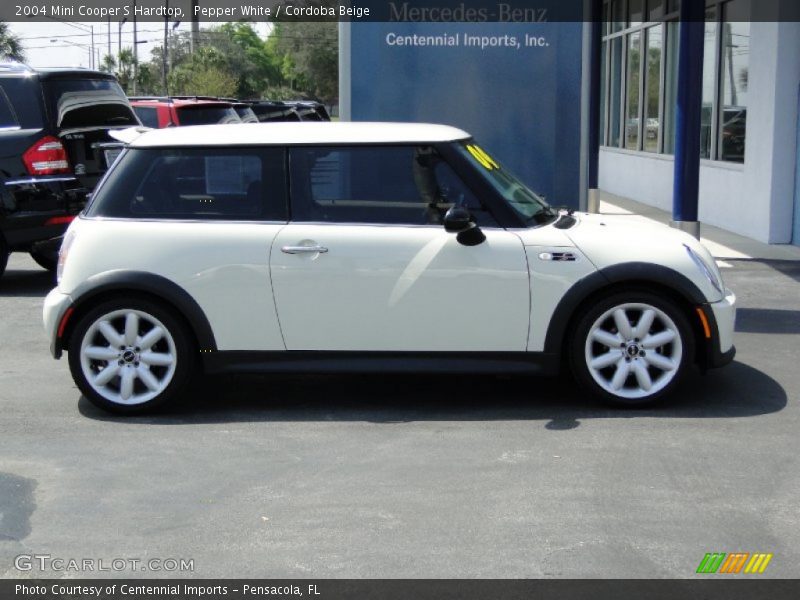 Pepper White / Cordoba Beige 2004 Mini Cooper S Hardtop