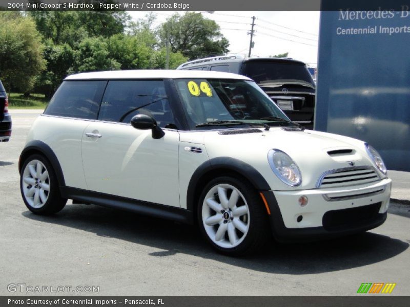 Pepper White / Cordoba Beige 2004 Mini Cooper S Hardtop