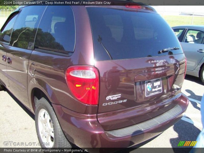 Deep Molten Red Pearl / Medium Slate Gray 2004 Dodge Caravan SXT