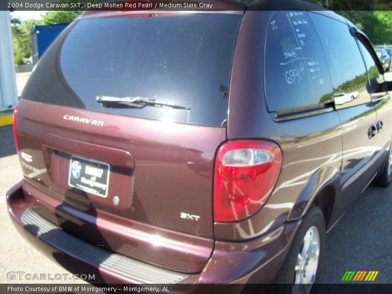 Deep Molten Red Pearl / Medium Slate Gray 2004 Dodge Caravan SXT