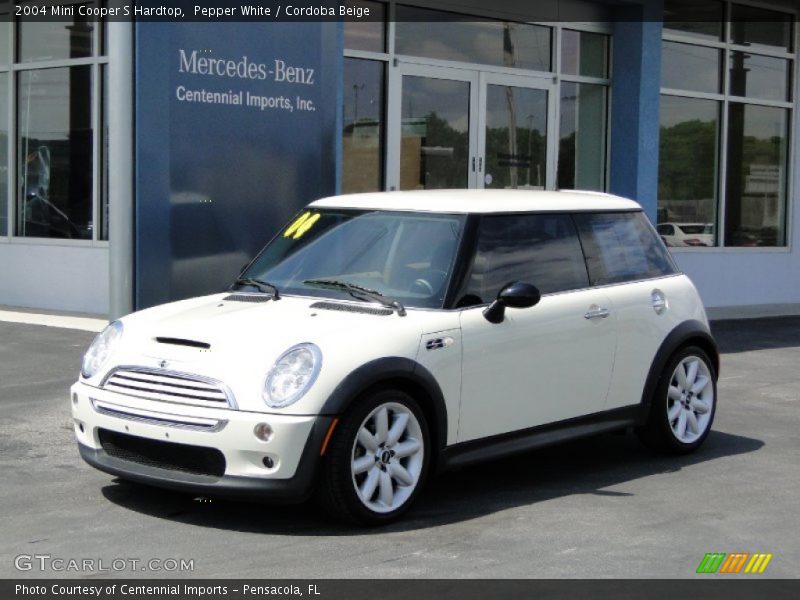 Pepper White / Cordoba Beige 2004 Mini Cooper S Hardtop