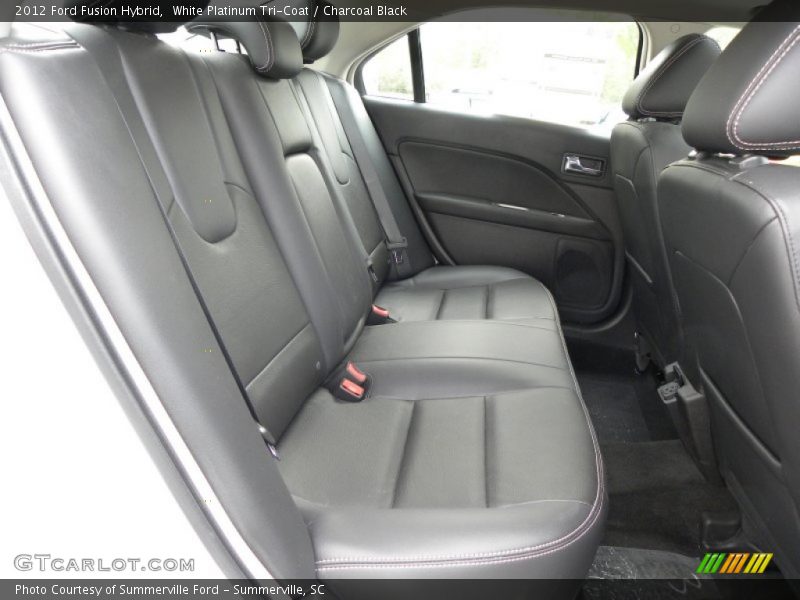 White Platinum Tri-Coat / Charcoal Black 2012 Ford Fusion Hybrid