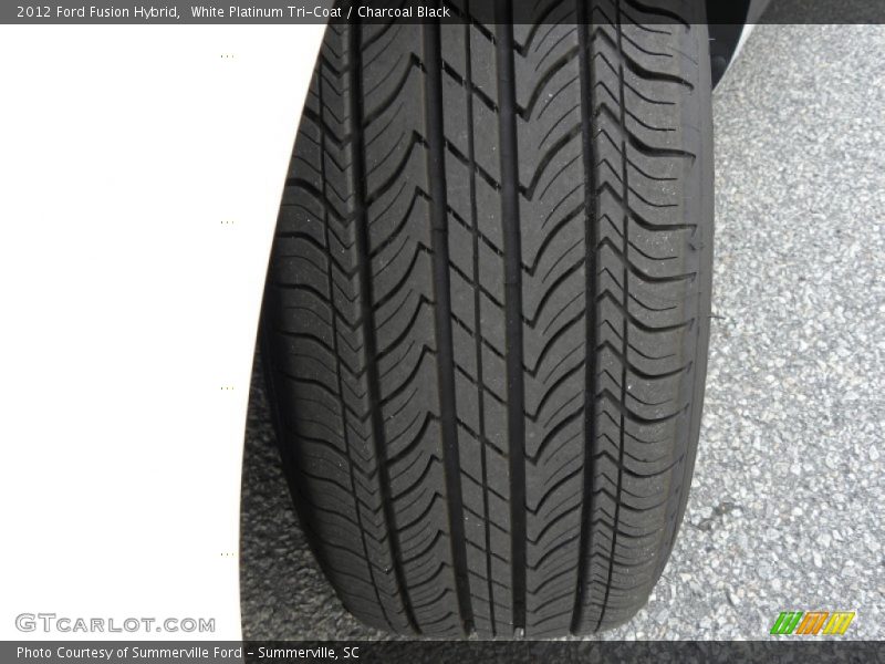 White Platinum Tri-Coat / Charcoal Black 2012 Ford Fusion Hybrid