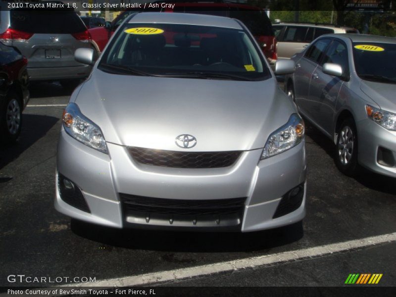 Classic Silver Metallic / Ash Gray 2010 Toyota Matrix 1.8