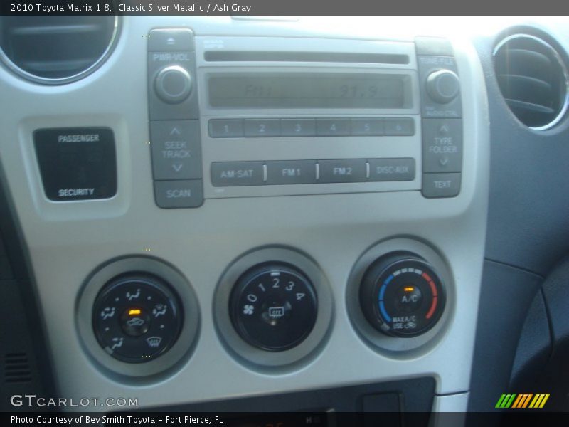 Classic Silver Metallic / Ash Gray 2010 Toyota Matrix 1.8