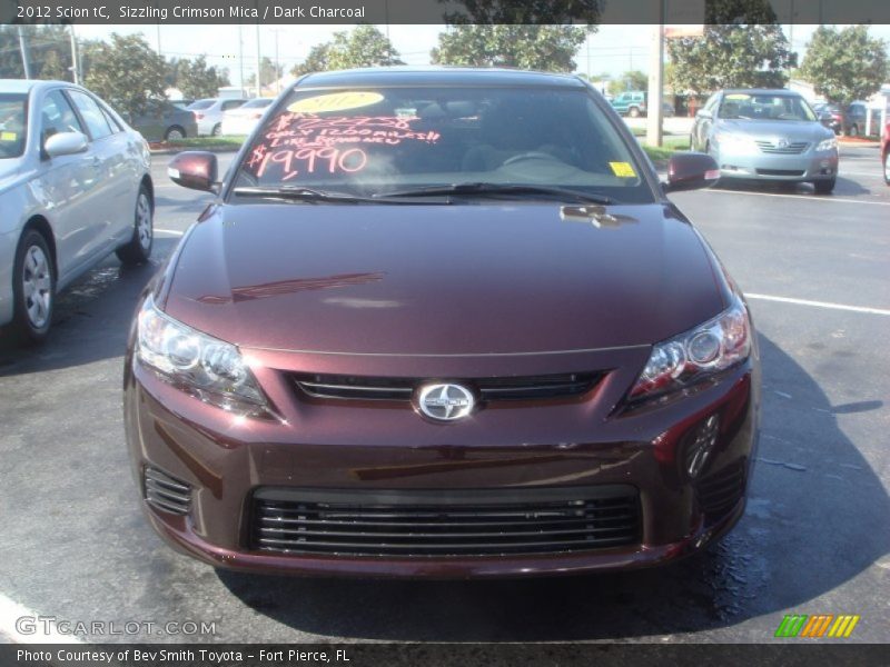Sizzling Crimson Mica / Dark Charcoal 2012 Scion tC