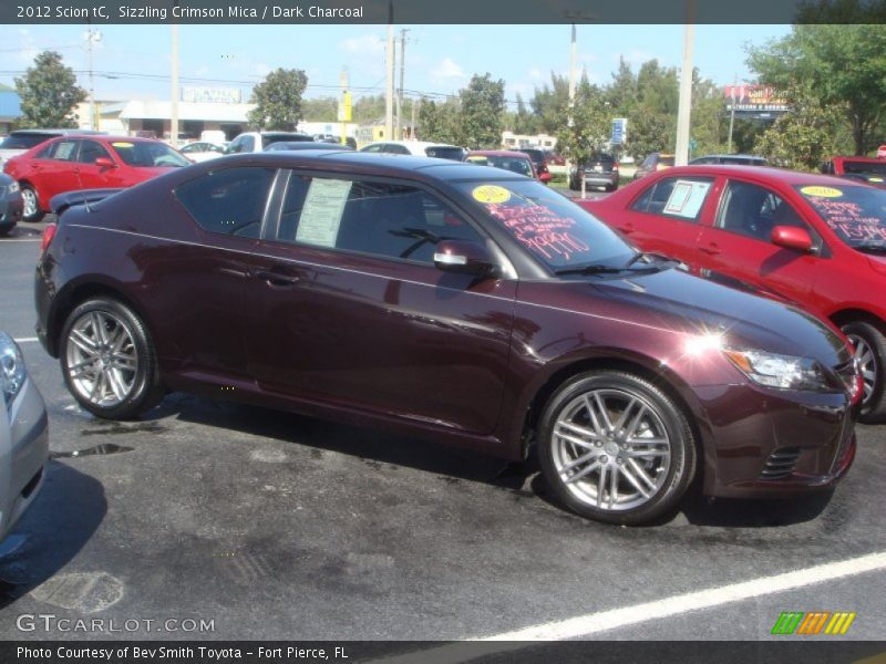 Sizzling Crimson Mica / Dark Charcoal 2012 Scion tC
