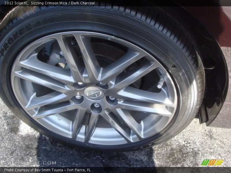 Sizzling Crimson Mica / Dark Charcoal 2012 Scion tC