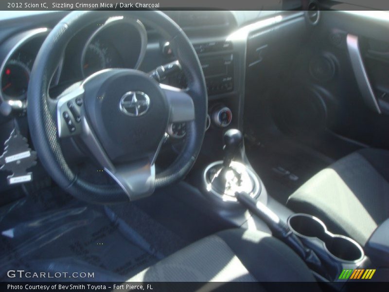 Sizzling Crimson Mica / Dark Charcoal 2012 Scion tC