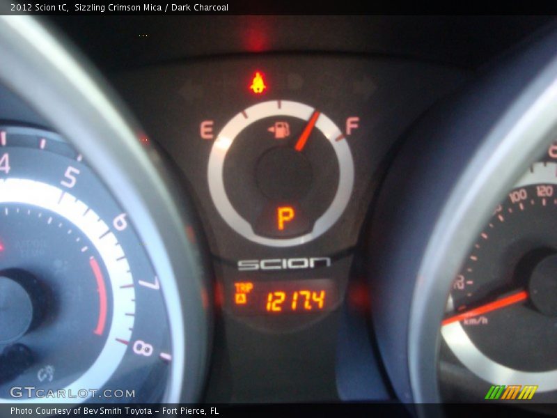 Sizzling Crimson Mica / Dark Charcoal 2012 Scion tC