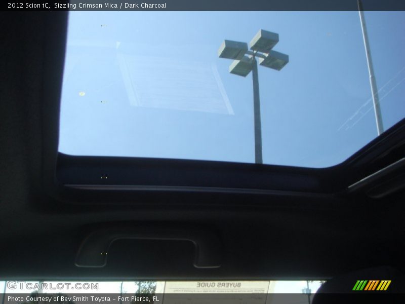 Sizzling Crimson Mica / Dark Charcoal 2012 Scion tC