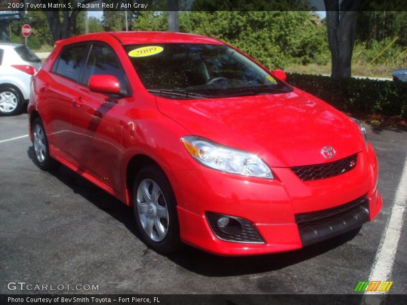 Radiant Red / Ash Gray 2009 Toyota Matrix S