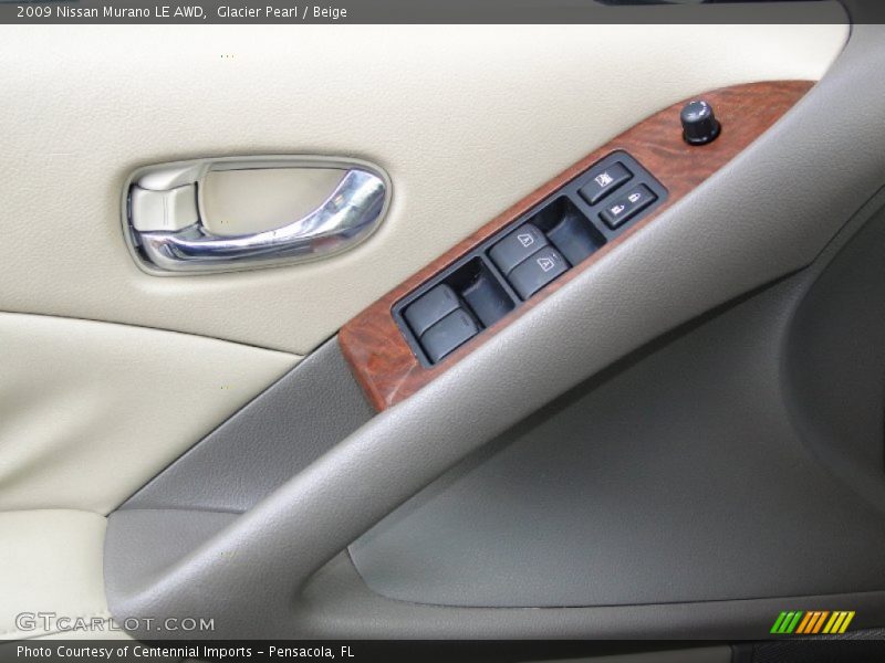 Glacier Pearl / Beige 2009 Nissan Murano LE AWD