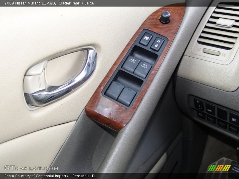 Glacier Pearl / Beige 2009 Nissan Murano LE AWD